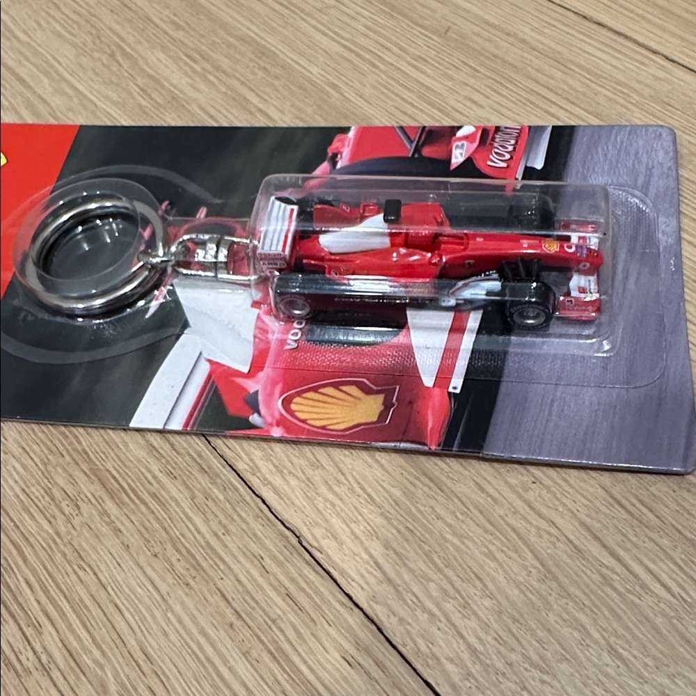 Ferrari Red Racing Car Keychain - Picture 3 of 9